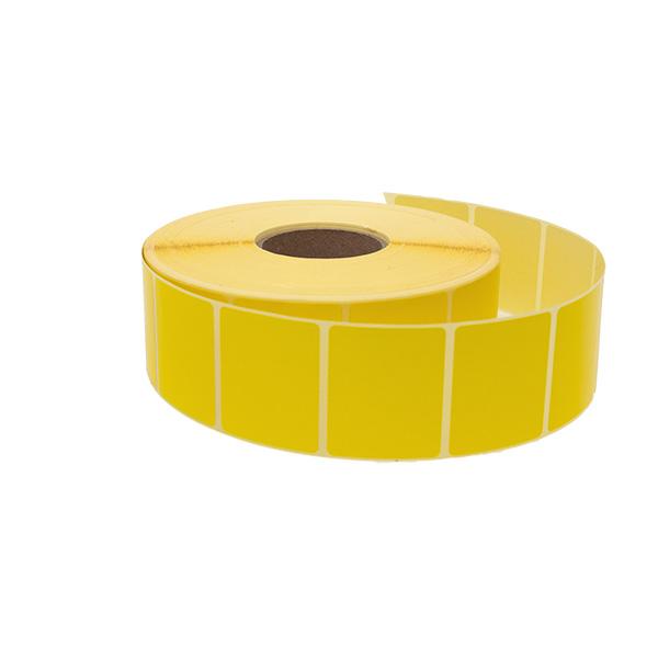 yellow thermo label 40x32 mm 2.000 pcs.