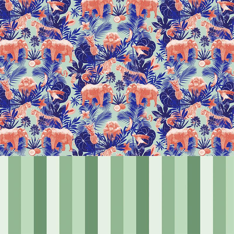 Wrapping Paper 3657 Jungle life 55 cm x 100 m