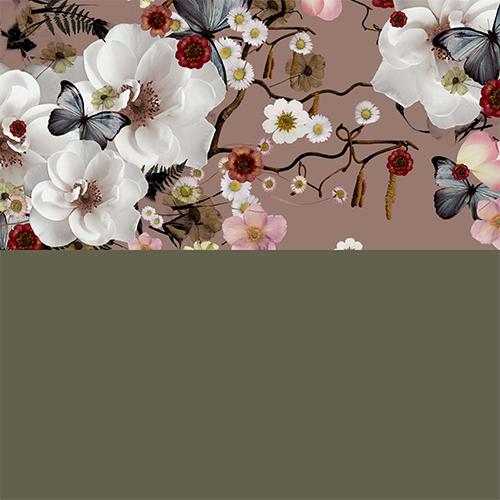 Wrapping Paper 3662 Apple Bloom Brown 55 cm x 100 m