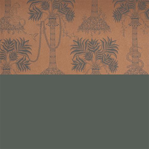 Wrapping Paper 3667 TropicalPalms Br/Gr 55 cm x 100 m