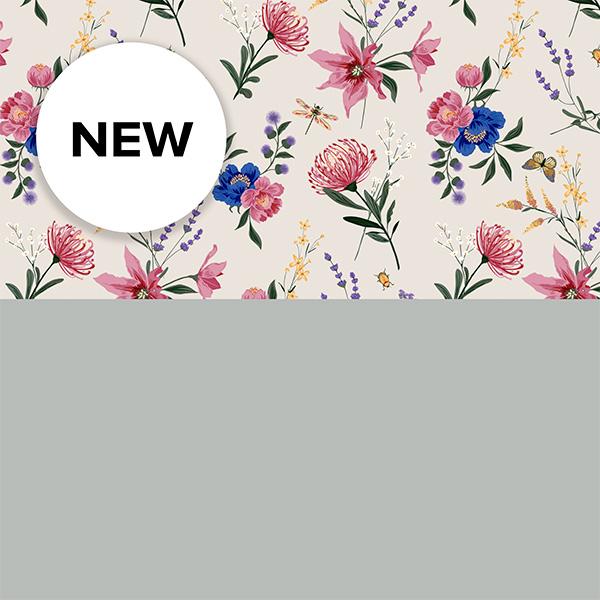 Giftpaper 3693 55 cm Avenue des fleurs Beige 55cm x 100m