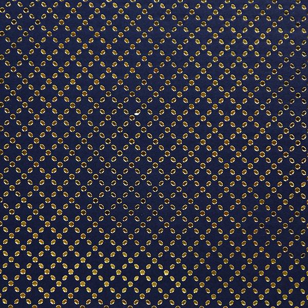 Wrapping Paper 3703 Classy Gold Blue 55cm x 80m