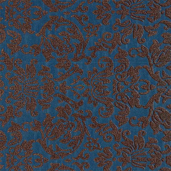 Wrapping paper 6027 Blue/Brown Glitter