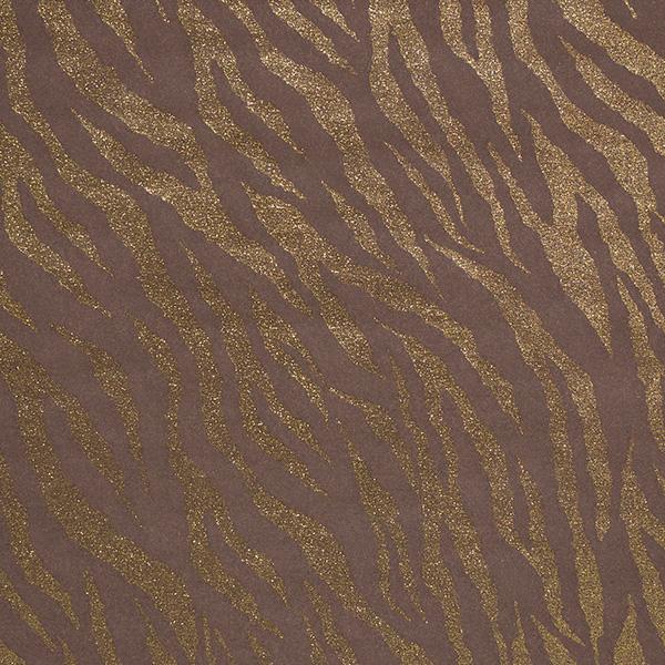 Christmas Paper 55 Brown Gold Zebra