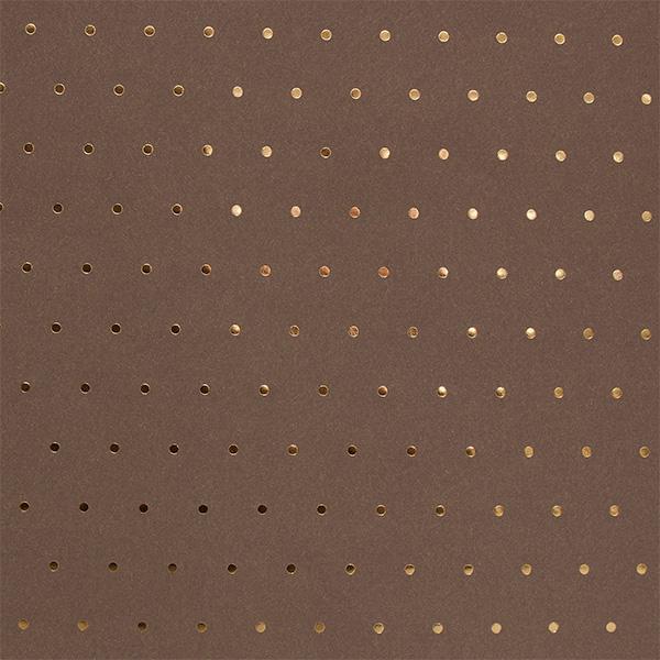 GiftPaper 6293 Walnut Gold Dots 