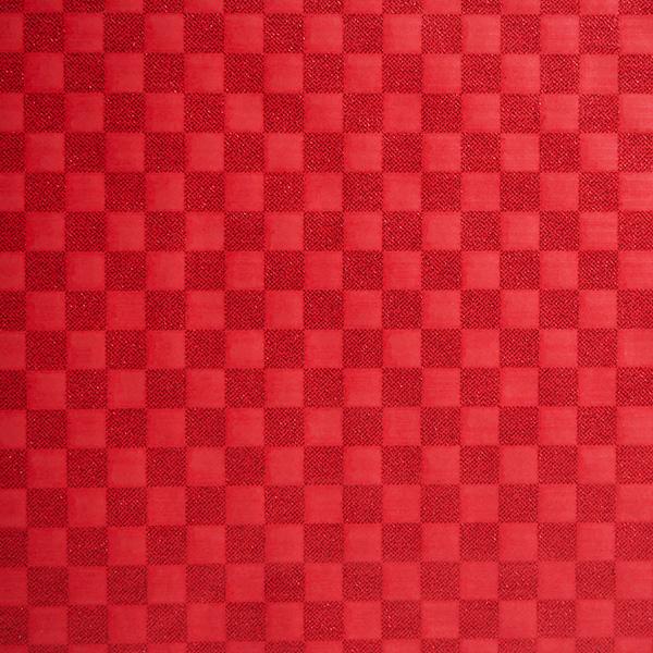 Christmas Paper 6352 Red Chess Glitter