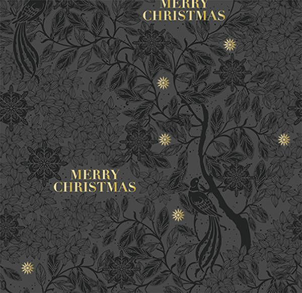 Christmas Paper 6436 BlackForrestMerryChristma 55 cm x 100 m