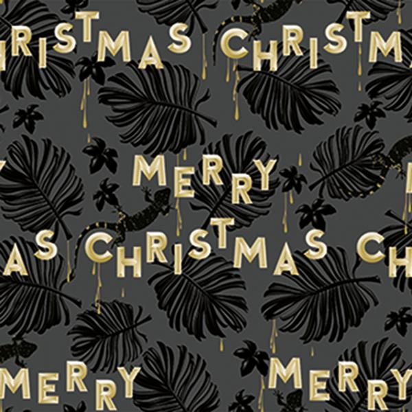 Christmas Paper 6437 Black Lizard 55 cm x 100 m