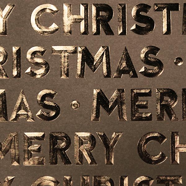 Christmas Paper 6447 Brown/Coffee Merry Christ 55 cm