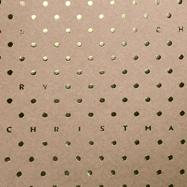 Christmas Paper 6464 Light Brown X-Mas Dots  55 cm