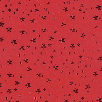 Christmas paper 6491 Little Stars red  55 cm x 100 m 