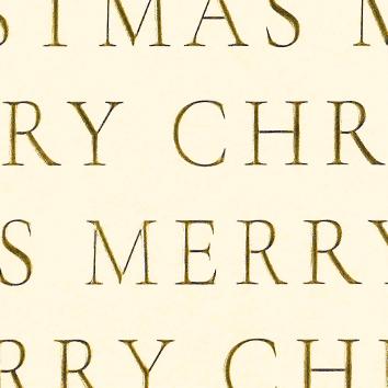 Christmas paper 6494 Slender Merry Christmas beige 55 cm x 100 m 