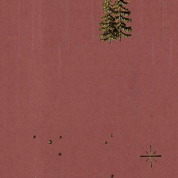 Christmas paper 6502 Forrest Star Night Bordeaux 55 cm x 100 m 