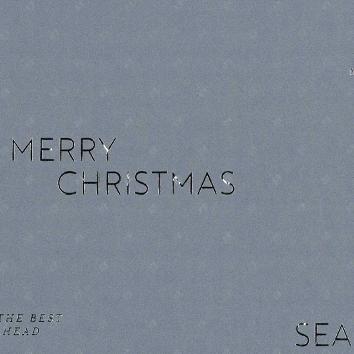 Christmas paper 6504 Christmas greetings dark grey 55 cm x 80 m 
