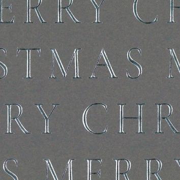 Christmas paper 6508 Slender Merry Chistmas Dark Grey 55 cm x 100 m 