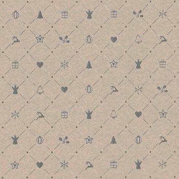 Christmas paper 6511 Christmas tradition cool grey  55 cm x 100 m 