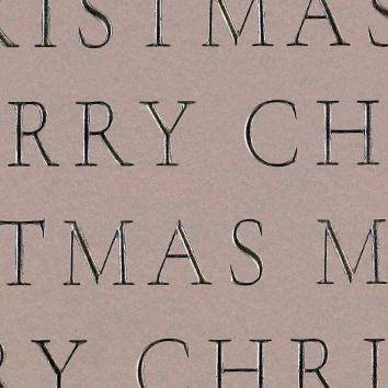 Christmas paper 6517 Slender Merry Christmas Warm grey  55 cm x 100 m 