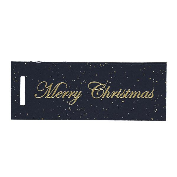 Merry Christmas Gold Dust Black 90 pcs