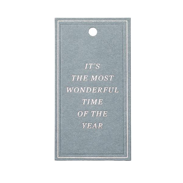 To & From Tag Christmas Greatings grey 90 pcs. 