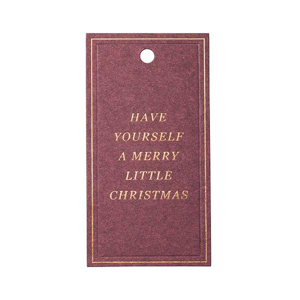 To & From Tag Christmas Greatings purple 90 pcs. 