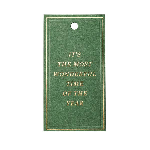 To & From Tag Christmas Greatings green 90 pcs. 