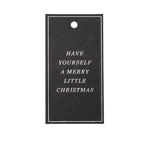 To & From Tag Christmas Greatings black 90 pcs. 