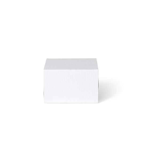 Giftcardbox Embossed White 11x11x7cm