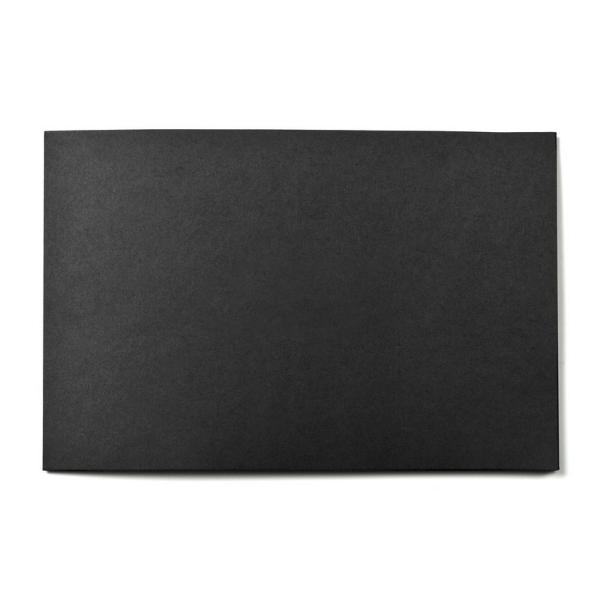 Giftcard cover black 22x15 cm 100 pcs.