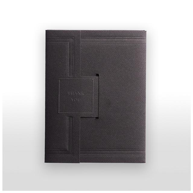 Voucher / Gift card cover Black 10x13 cm.
