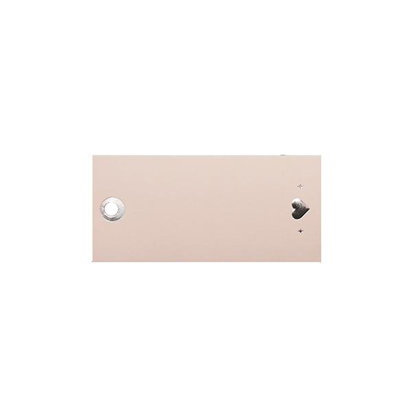 Hang tag 40x85mm Dusty rose with silver foil 90 pcs