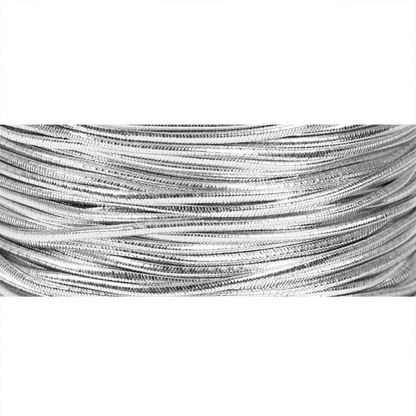 Elastic ribbon Silver 1mm x 200m ME-02