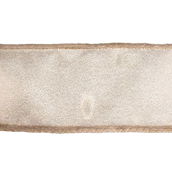 Organza ribbon Champagne 40mm x 45m