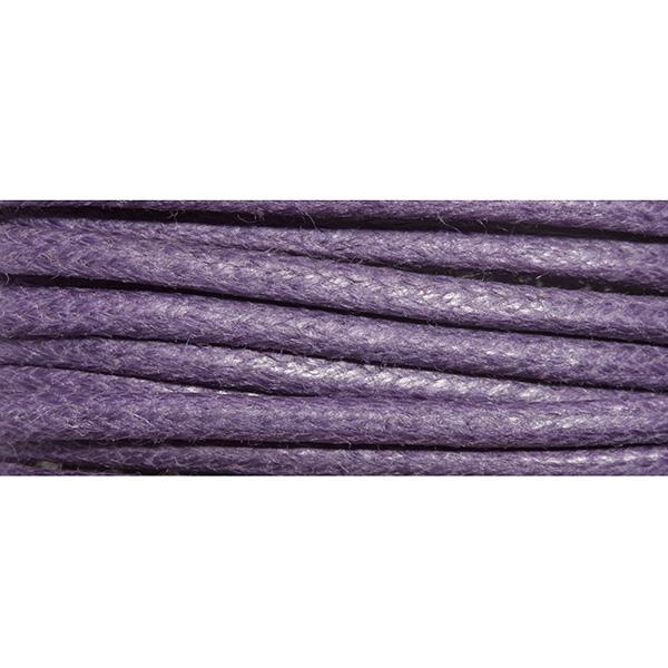 Cottonstring Waxed purple 2mm x 100m