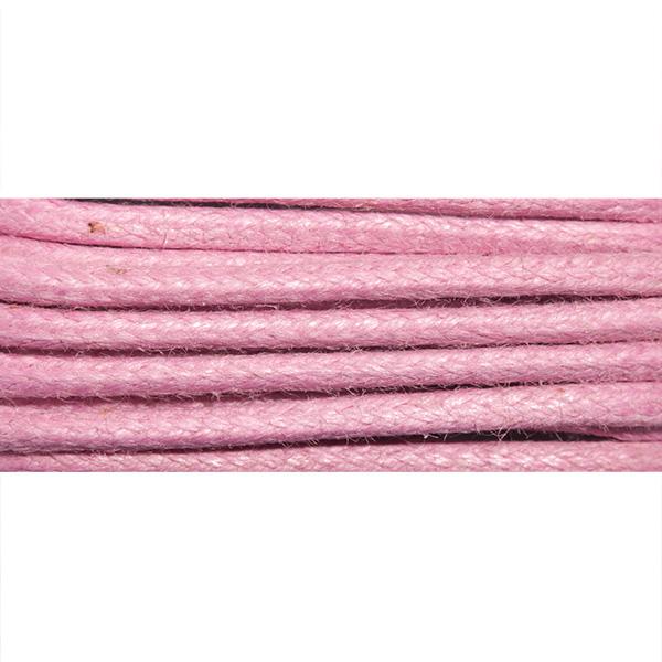 Cottonstring Waxed Pink 2mm x 100m