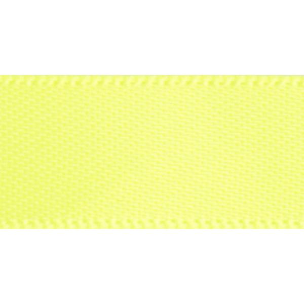 Satin ribbon 12mm. Neon Yellow 90m