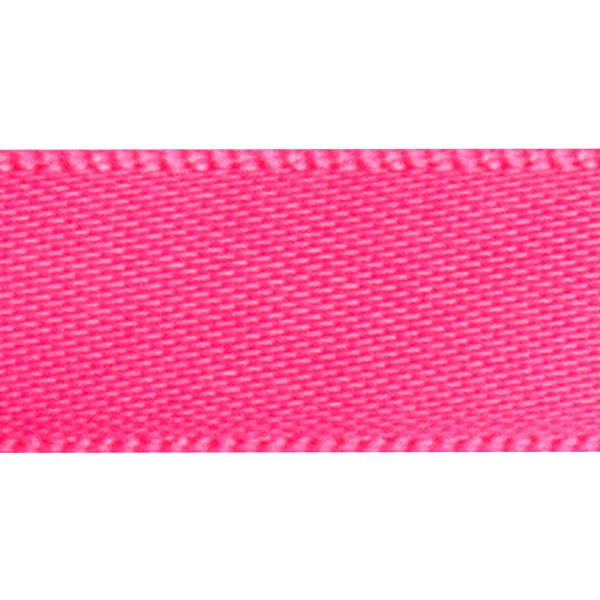 Satin ribbon 12 mm. Neon Pink 90m