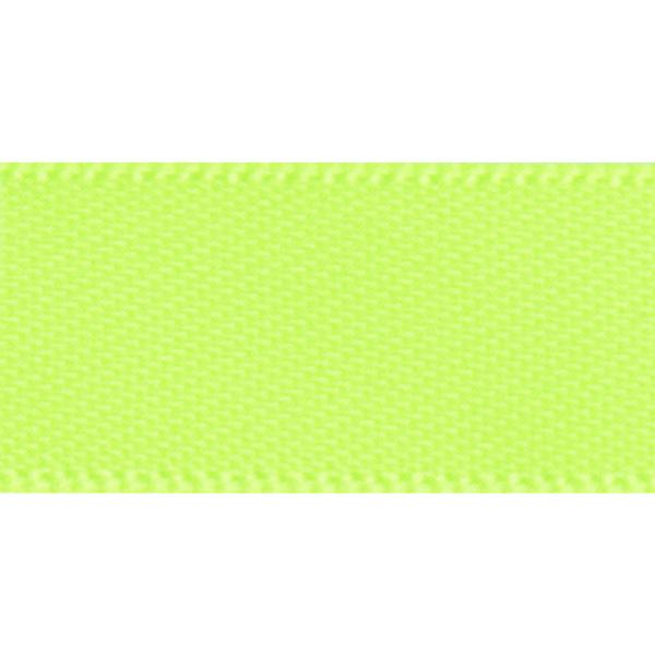 Satin ribbon 12 mm. Neon Lime 90m