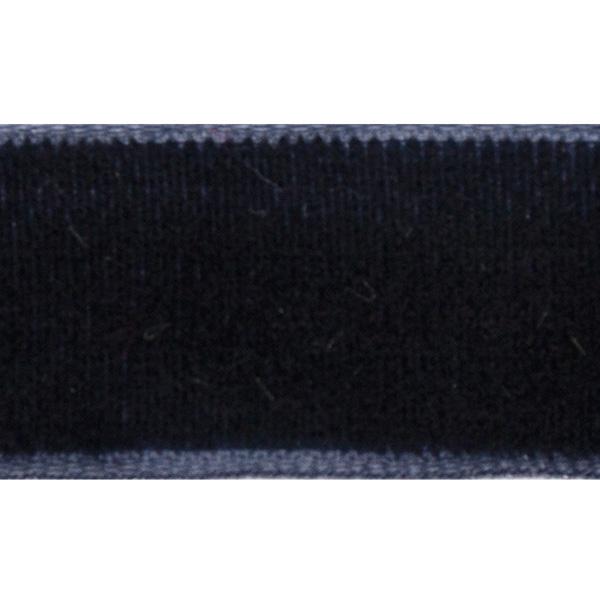 Velour ribbon 15 mm Navy blue 90 m