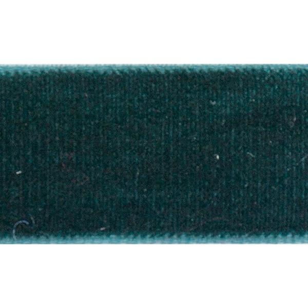 Velour ribbon 15 mm Green 90m