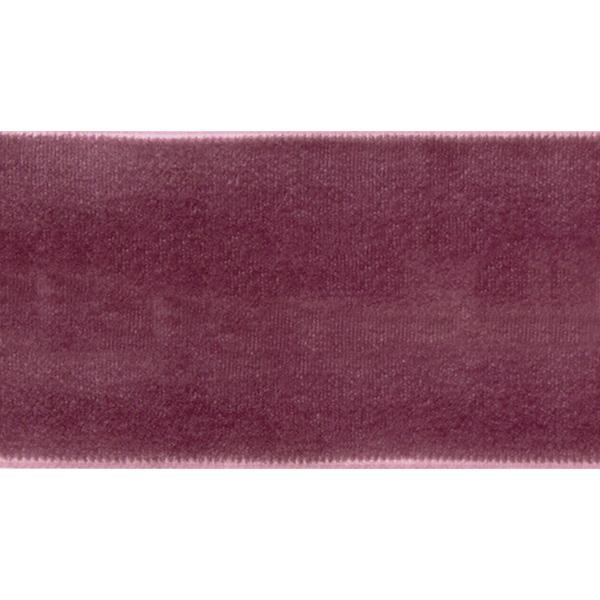 Velour Ribbon 15mm Rouge Dusty 90m