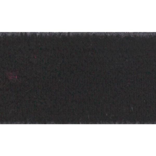 Velour ribbon 15 mm Black 90m