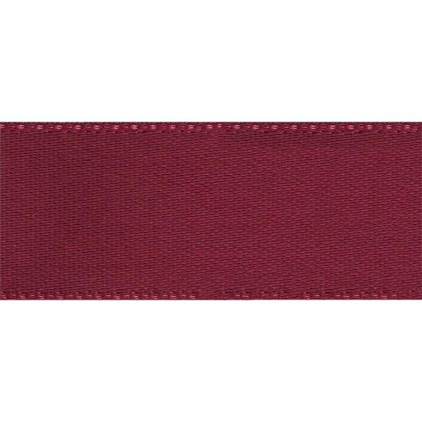 Satin ribbon 9 mm 90m. Burgundy