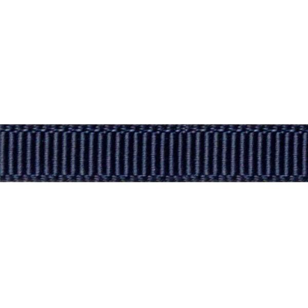 Grossgrain ribbon ribbed 6mm 90m Navy