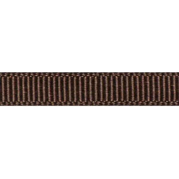 Satin ribbon ribbed 6mm 90m Coffee