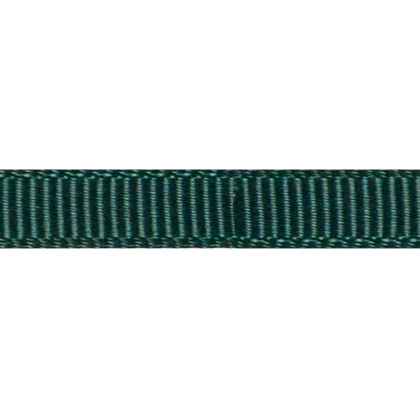 Satin ribbon ribbed 6mm 90m Spruce