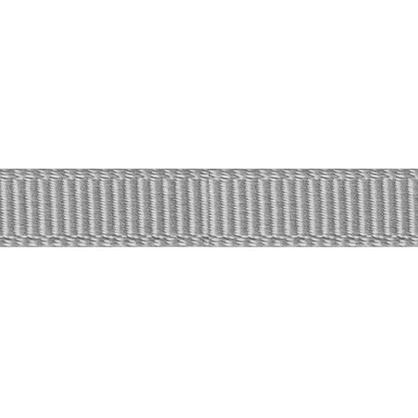 Satin ribbon ribbed 6mm 90m Grey