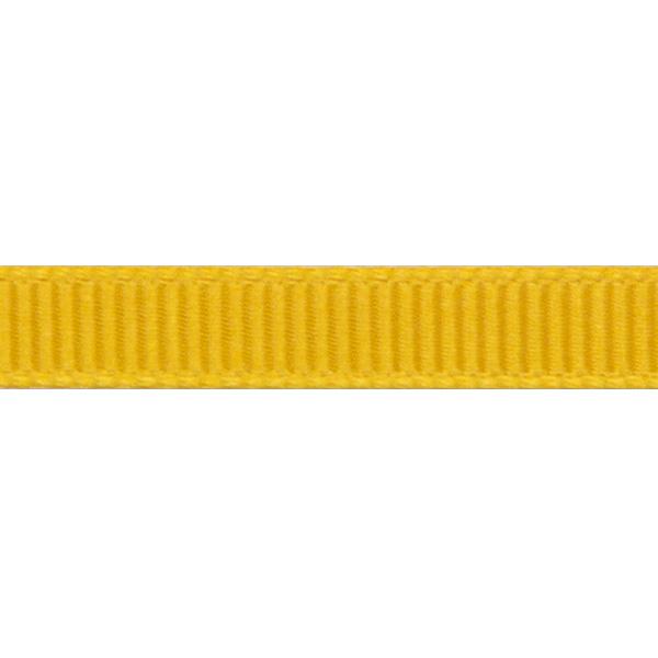 Satin ribbon ribbed 6mm 90m Topaz Yellow