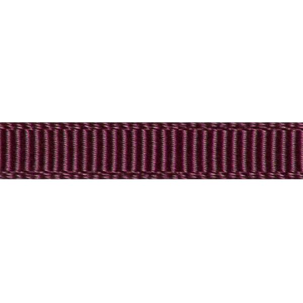 Satin ribbon ribbed 6mm 90m Burgundy