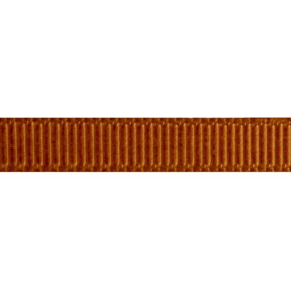 Satin ribbon ribbed 6mm 90m Copper