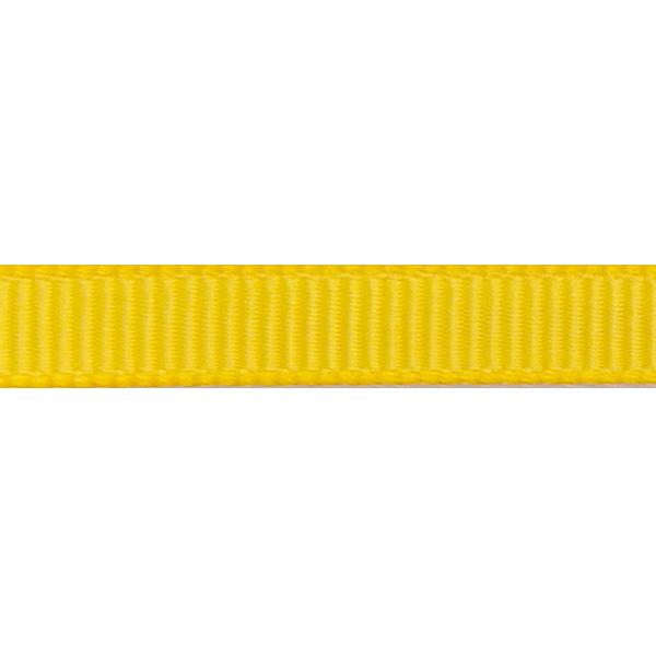 Satin ribbon ribbed 6mm 90m Maize